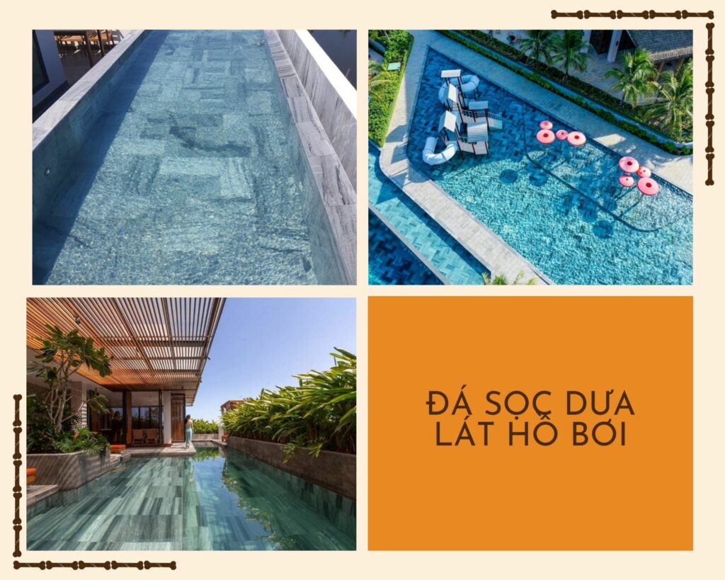 Đá sọc dưa lát hồ bơi