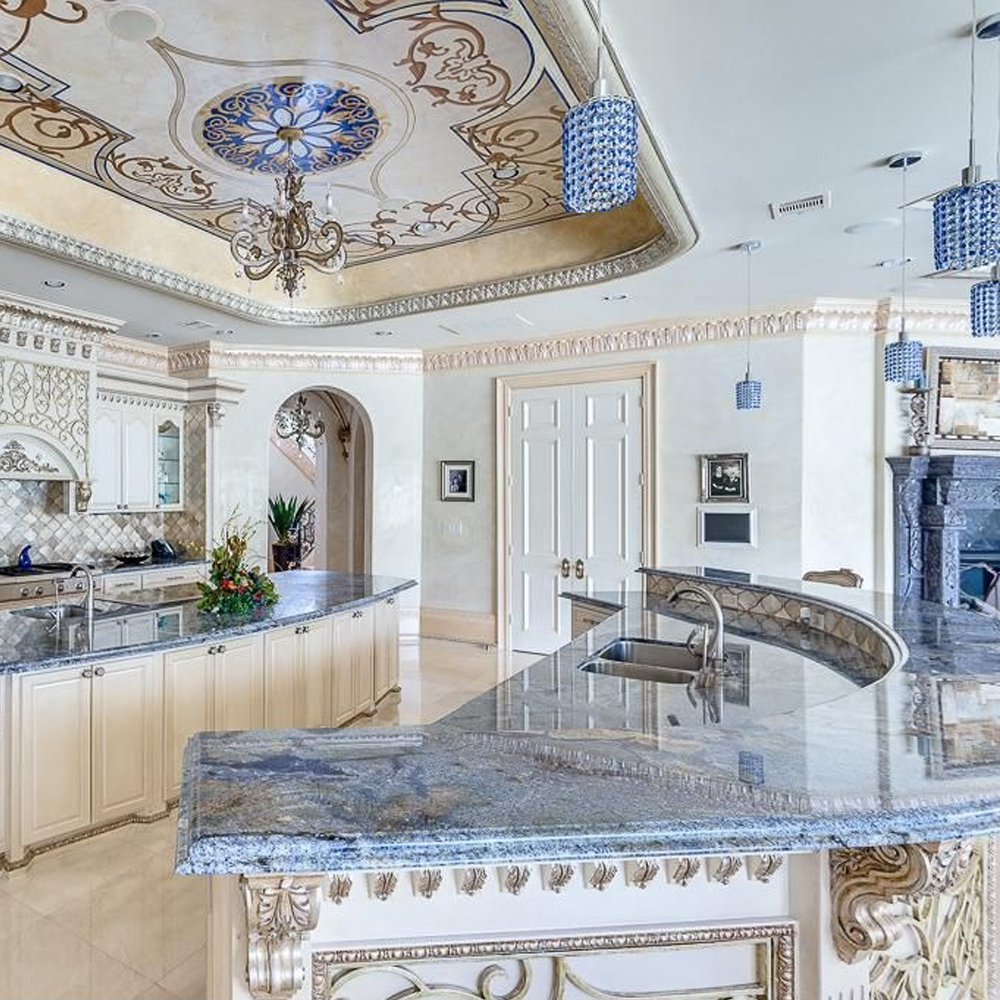 Đá hoa cương màu xanh dương