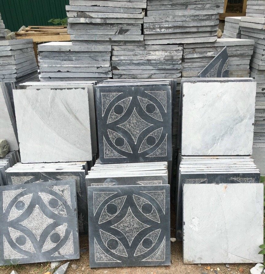 đá đen thanh hóa hoa văn đồng tiền