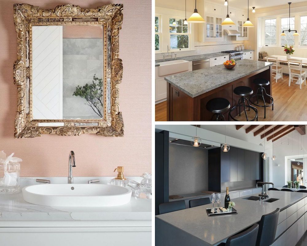 So sánh đá thạch anh với đá granite