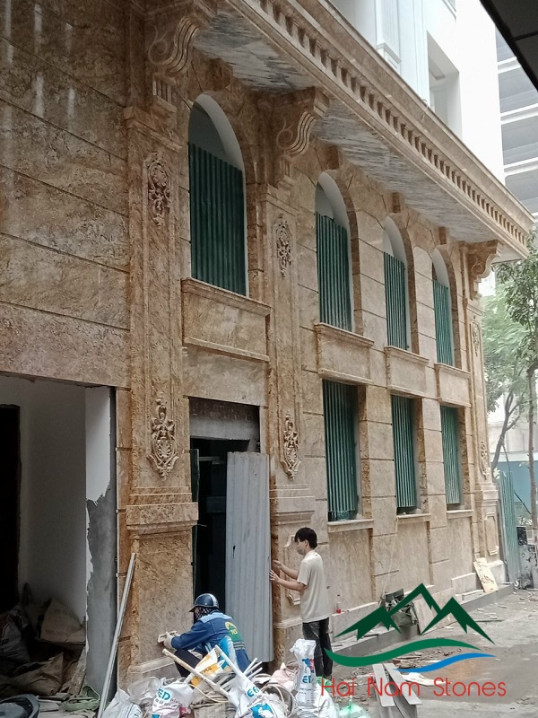 ỐP MẶT TIỀN NHÀ BẰNG ĐÁ TỰ NHIÊN GRANITE
