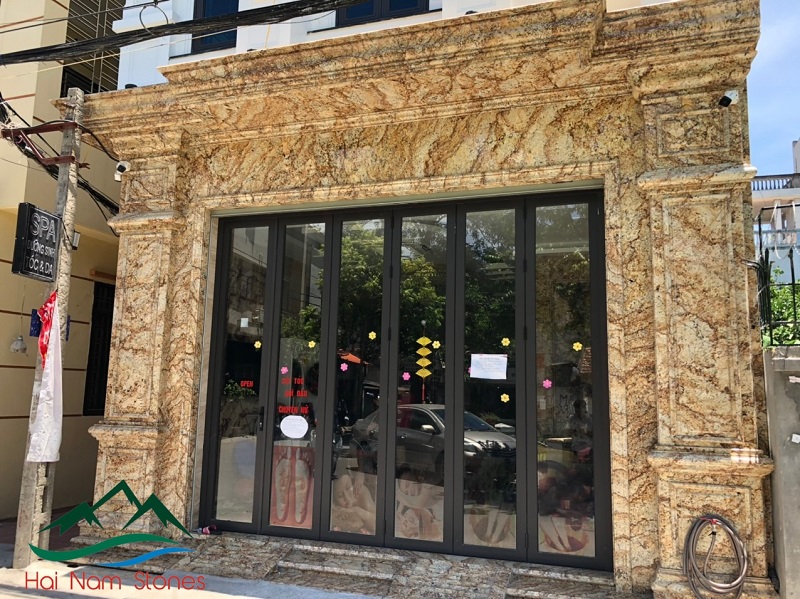 MẪU MẶT TIỀN NHÀ ĐẸP ỐP BẰNG ĐÁ TỰ NHIÊN GRANITE