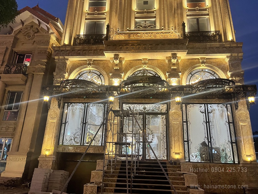 KHÁCH SẠN ỐP ĐÁ GRANITE VÀNG SOLARIUS