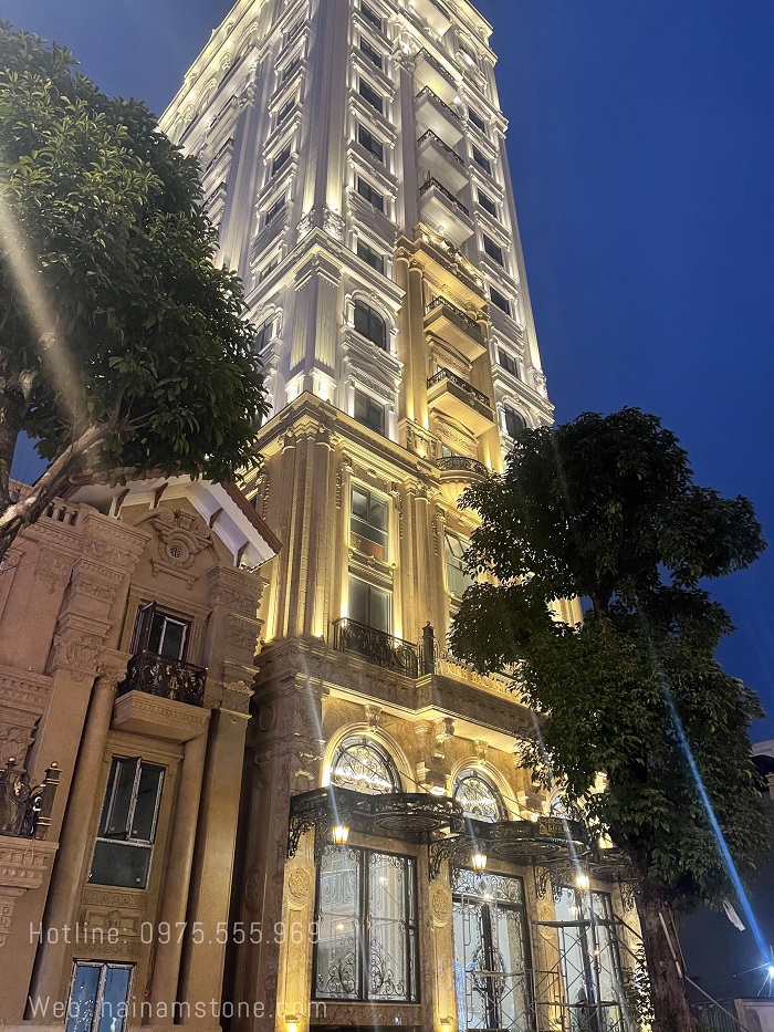 KHÁCH SẠN ỐP ĐÁ GRANITE VÀNG SOLARIUS