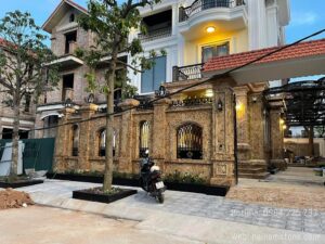 ĐÁ GRANITE VÀNG ALASKA ỐP MẶT TIỀN ĐẸP