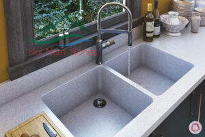 MẶT BÀN BẾP LIỀN KHỐI VỚI CHẬU RỬA XU HƯỚNG MỚI CHO NHÀ BẾP